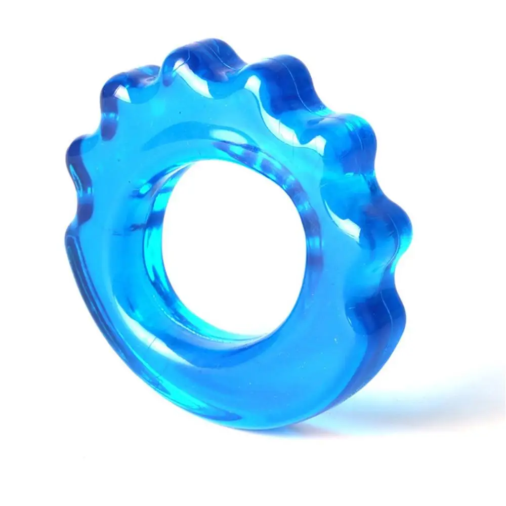 1 шт. кольцо для силовой тренировки мышц, резиновый тренажер для тренажерного зала, зажимной эспандер, силовое кольцо для пальцев, 4 цвета - Цвет: Синий