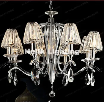 Modern Chrome 8 Bulbs European Candle K9 Clear Crystal Chandeliers Ceiling Living Room Modern E14 LED AC Wholesale Chandelier
Modern Chrome 8 Bulbs European Candle K9 Clear Crystal Chandeliers Ceiling Living Room Modern E14 LED AC Wholesale Chandelier