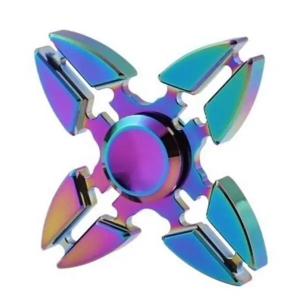 Fidget Spinner Colorful 4 Arrow Crab Fingertip Gyro for ADHD Anti