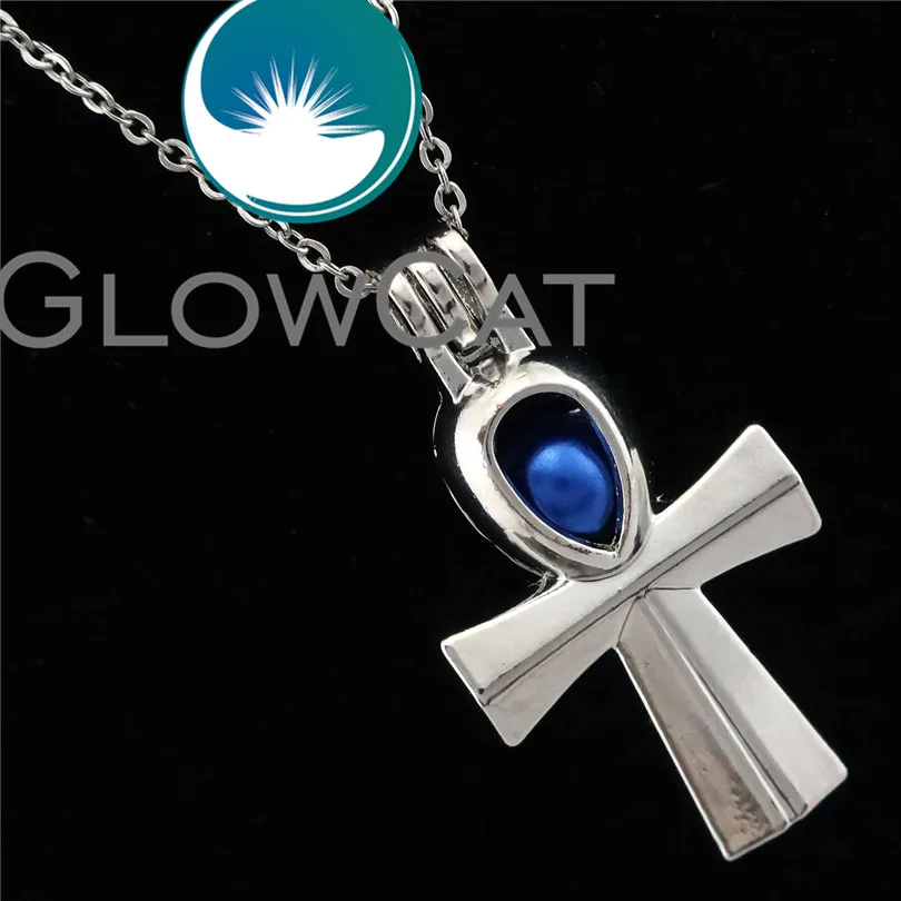 GLOWCAT R K677 Египетский крест АНК бусы Кейдж кулон эфирное масло диффузор
