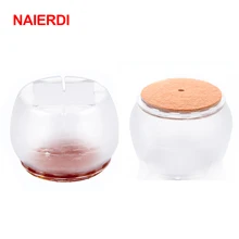 NAIERDI 16 шт Силиконовые Круглые чашки для ног стула, защитные накладки для ног, мебельные Нескользящие Чехлы для стола для стульев, аксессуары для дома