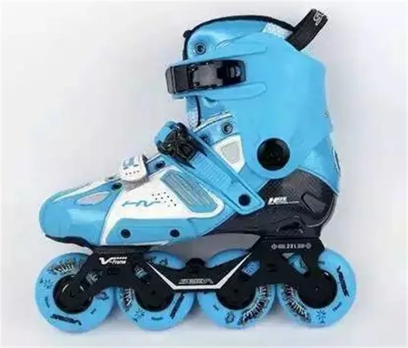 Japy الجليد 100% الأصلي 2017 سيبا HV الأزرق اللون سيبا عالية الكبار حذاء تزلج بعجلات الأسطوانة أحذية التزلج سباق التعرج انزلاق FSK Patines