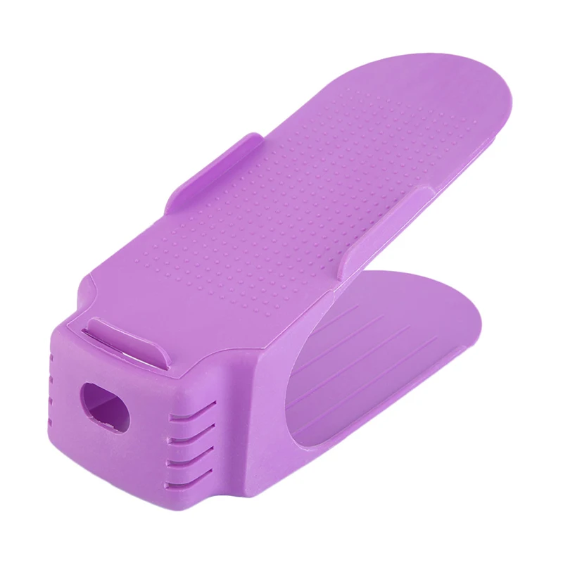 LHBL современный двойной чистящий стеллаж для хранения обуви 25*9,5 см - Цвет: Purple