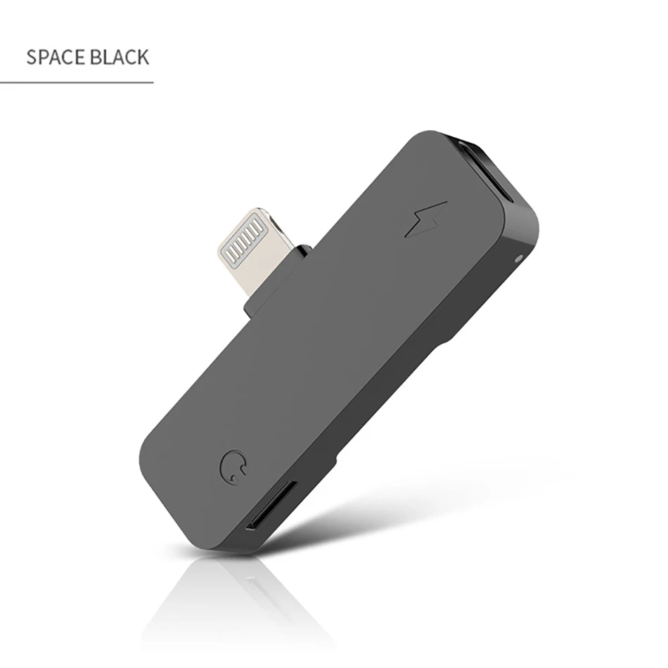 !ACCEZZ 2 in 1 Audio Adapter For iphone X 8 7 Plus XS MAX XR IOS 11 12 Lighting Charging Calling Earphone AUX Splitter Connector (15)