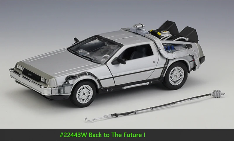 Цена Новые классные модели автомобиля игрушки 1 24 весы литья под давлением для женщин; непромокаемые Back To The Future часть 1 2 3 машина времени DeLorean DMC 12 ...