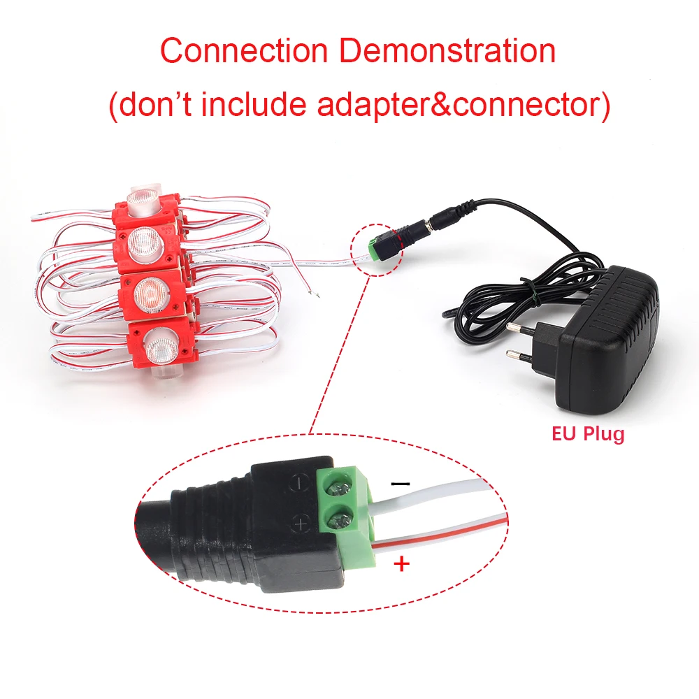DC12V SMD 3030 20 светодиодов Яркость модуль светодиодные лампы