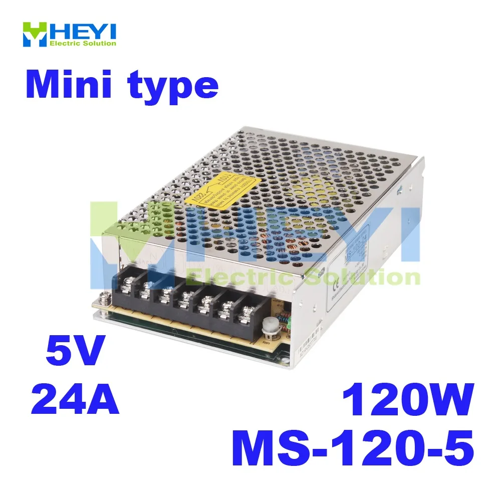 Утвержденный CE MS 120 5 блок питания для телевизора lg tv 5VDC 24A ac dc mini LED источник