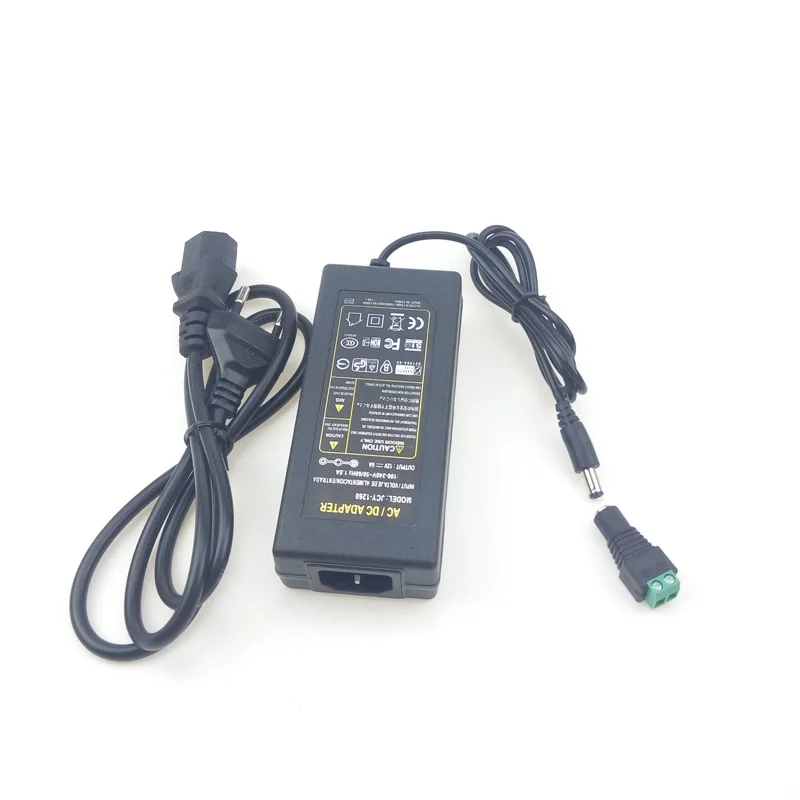 

AC Adapter 6A 12V Transformador Transformer for 5630 5050 LED Strip Light AC110V 220V 240V to DC 12V Charger + Female Connector