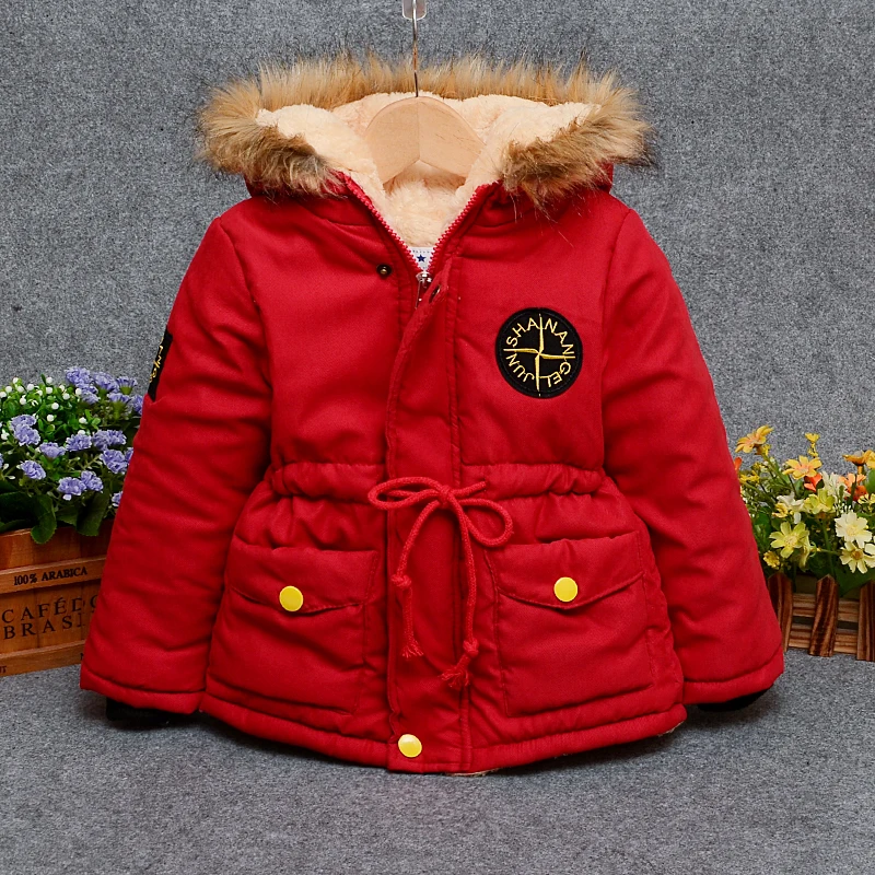 

2019 children outerwear baby girls cotton Hooded coats Winter Jacket children's winter clothing Girls and boys Down & Parkas