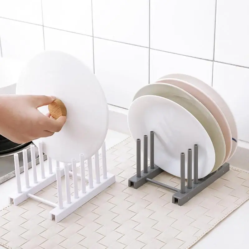 

Drainer Foldable Plastic Dish Rack Kitchen Storage Rack Plate Cups Stand Display Holder Drying Rack Kitchen Storage Organizer