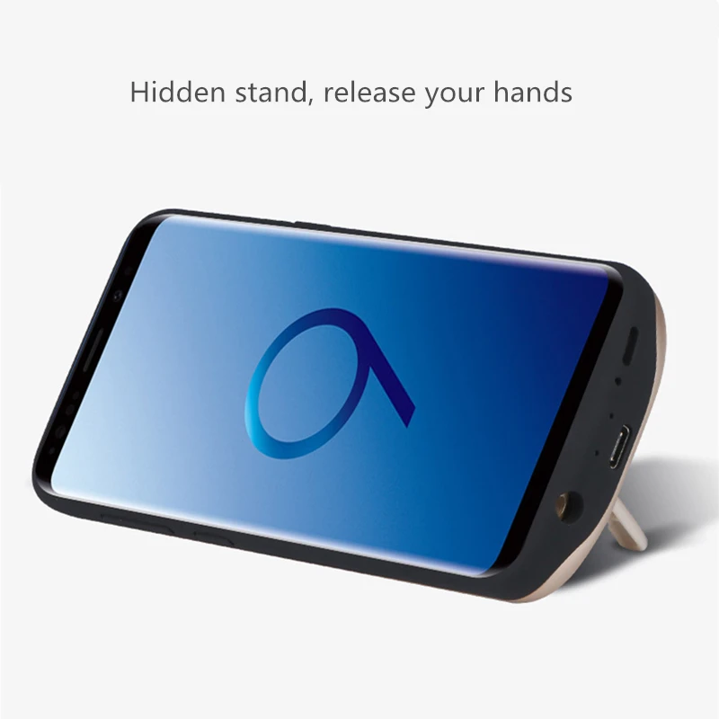 Портативный внешний аккумулятор зарядный чехол для Samsung S9 + чехлы батарей
