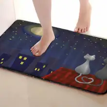 Коврик для ванной комнаты в стиле кошки, Забавный Противоскользящий коврик для ванной, аксессуары для душевой занавески, соответствующие вашей душевой занавеске