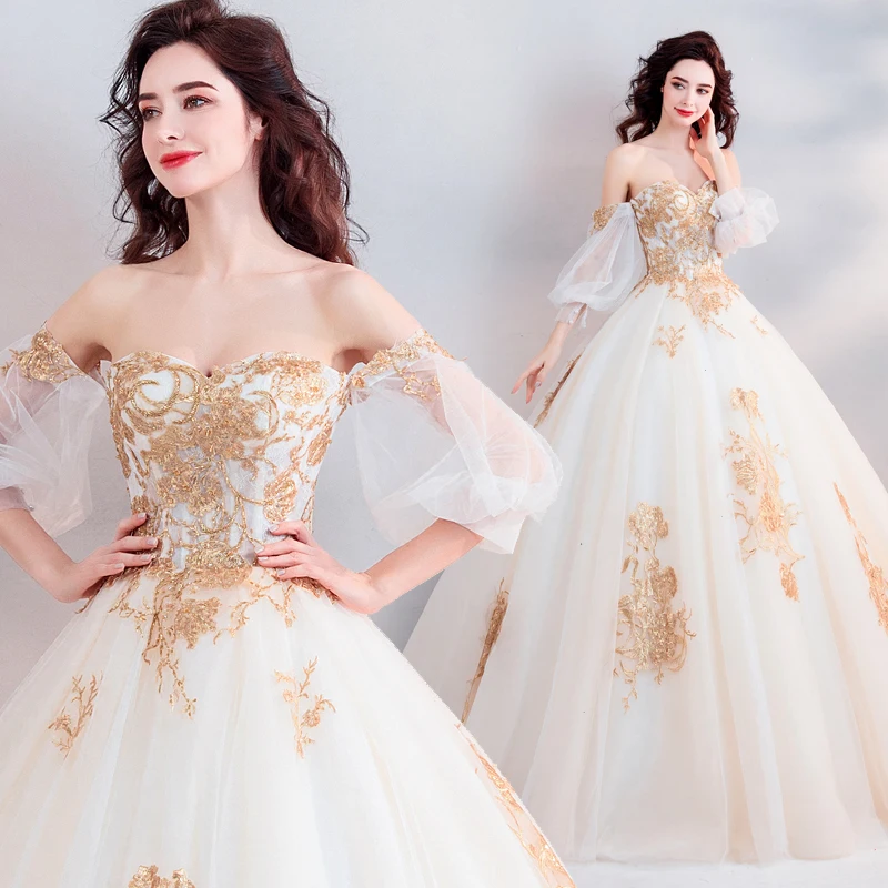 Элегантное платье цвета шампанского Quinceanera новинка 2019 бальные платья с