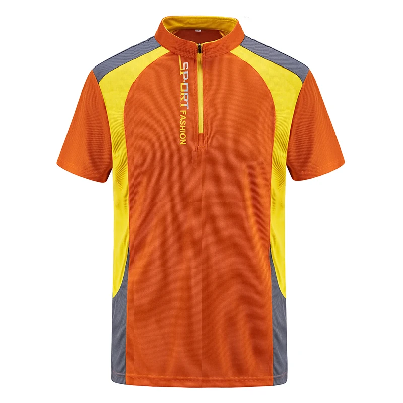 Футболка мужская быстросохнущая на молнии 130 кг 7XL 8XL|hiking t shirt|hiking shirt menoutdoor t-shirt |