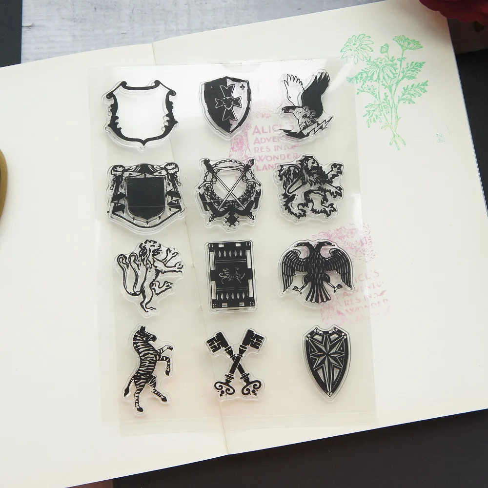 

Knights Medal Design Clear Transparent Stamp Silicone Stamps As Scrapbooking Decoration DIY Card Paper Gift Use