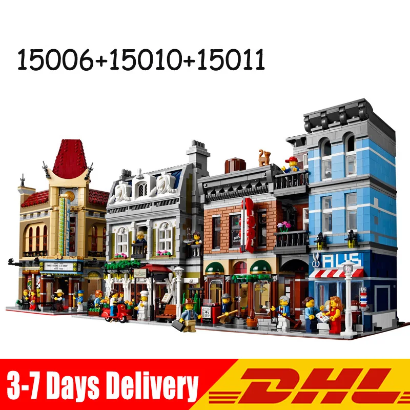 

Lepin 15006 Palace Cinema 15010 Parisian Restaurant 15011 Detective Office Bricks Blocks Toys Gifts Clone 10232 10243 10246