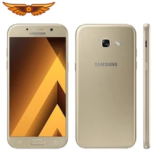 Разблокированный samsung Galaxy A5() A520F 5,2 дюймов 3 ГБ ОЗУ 32 Гб ПЗУ Восьмиядерный 16,0 Мп камера 3000 мАч мобильный телефон