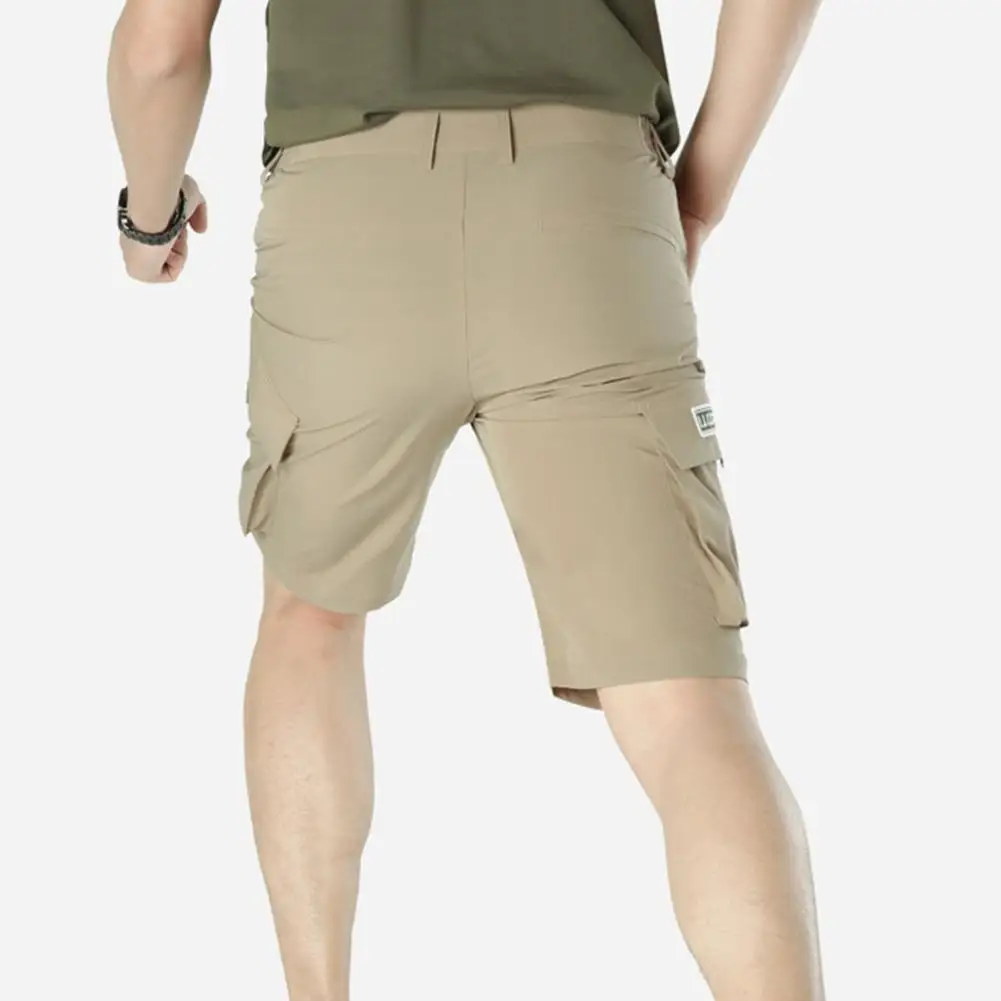 Мужские короткие карго до колена летние спортивные повседневные однотонные шорты с множеством карманов короткие брюки