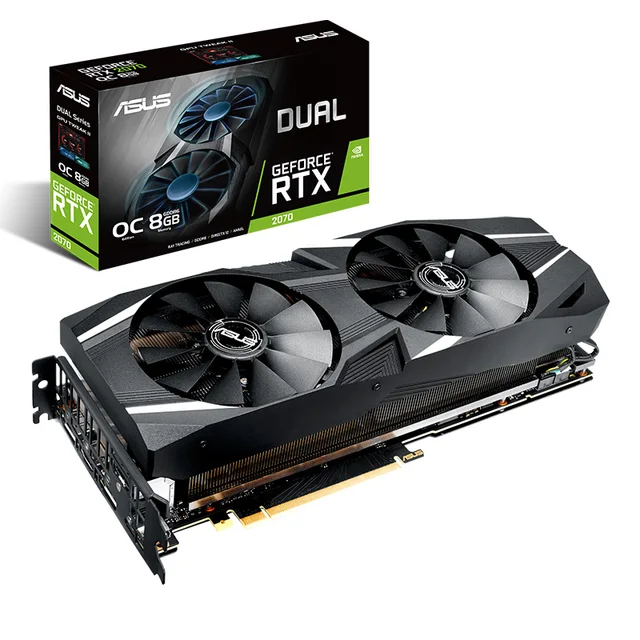 Modest Asus DUAL-RTX2070-O8G computer game graphics card Support 4 screen output Modest Asus DUAL-RTX2070-O8G computer game graphics card Support 4 screen output