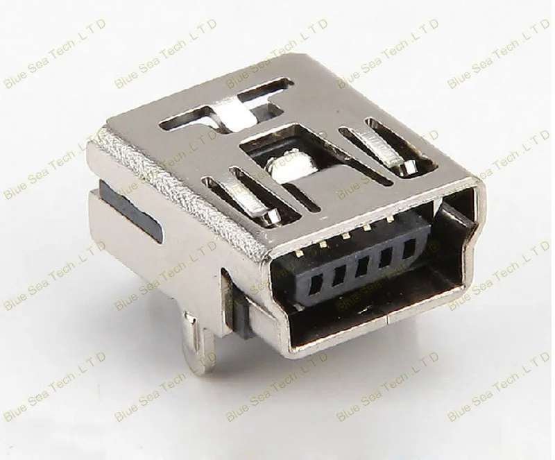 60 шт. 12 Модель MINI USB 5P гнездо PCB крепление для телефона, MP4, 5Pin 12 Тип/виды USB комбинированные наборы, латунный корпус