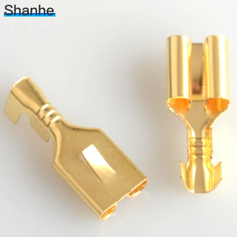 

200pcs 6.3mm 6.3 Crimp Terminal Female Spade Connector