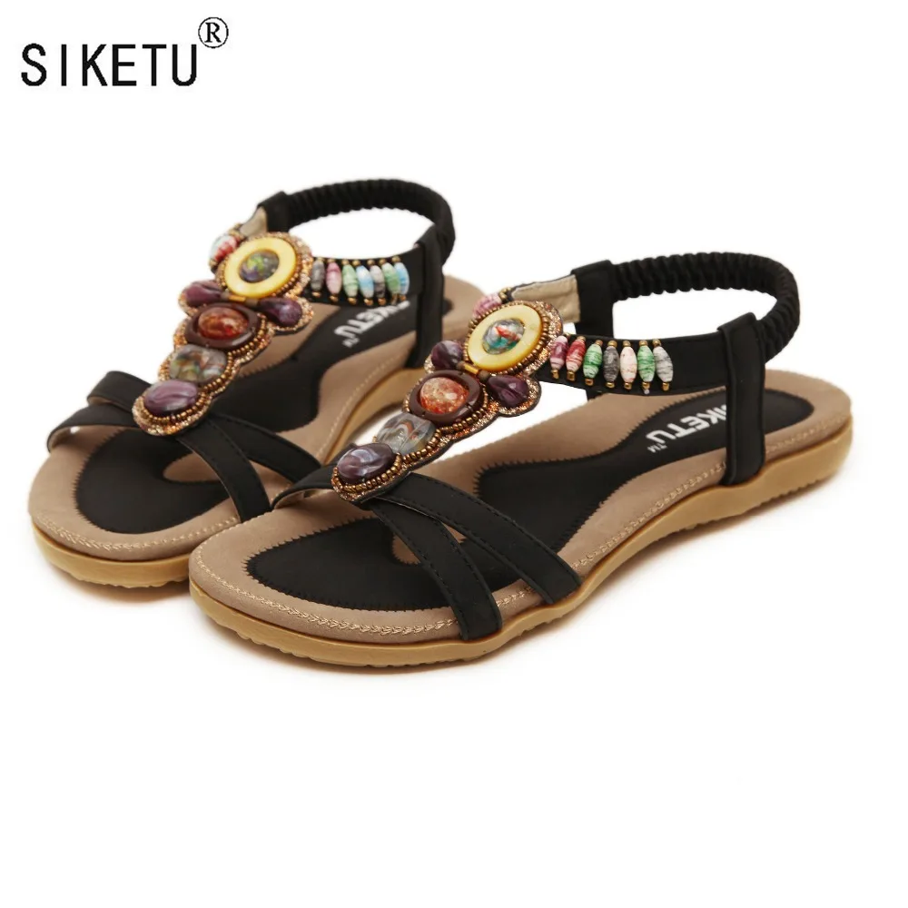 SIKETU Brand 2017 New Korean 35 42 Comfortable Women Sandals Bohemian