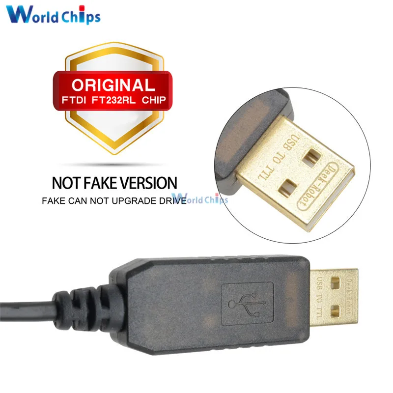 Оригинальный 6PIN FTDI FT232RL USB кабель для TTL RS232 модуль адаптера последовательного