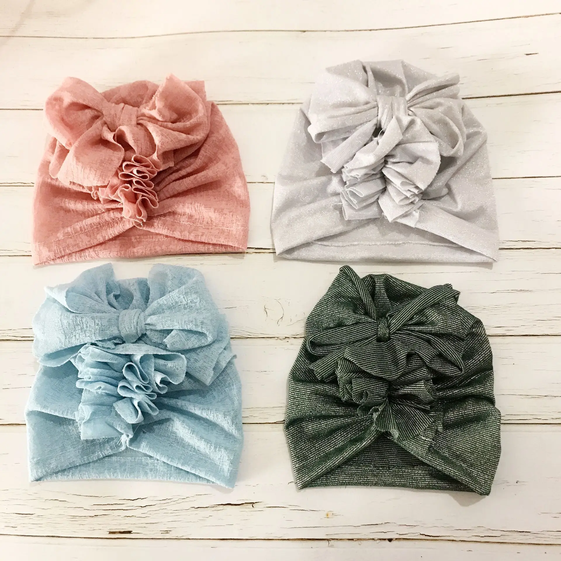 

2019 Hot Children Lace Folds Flowers Spring Summer cap Model Photography Props Infant Baby Elastic Kids Girl Hat Accessories