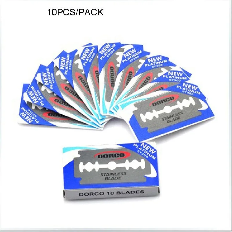 Dorco 10pcs Razor Blades Brand Stainless Steel Safety Razor Blades To