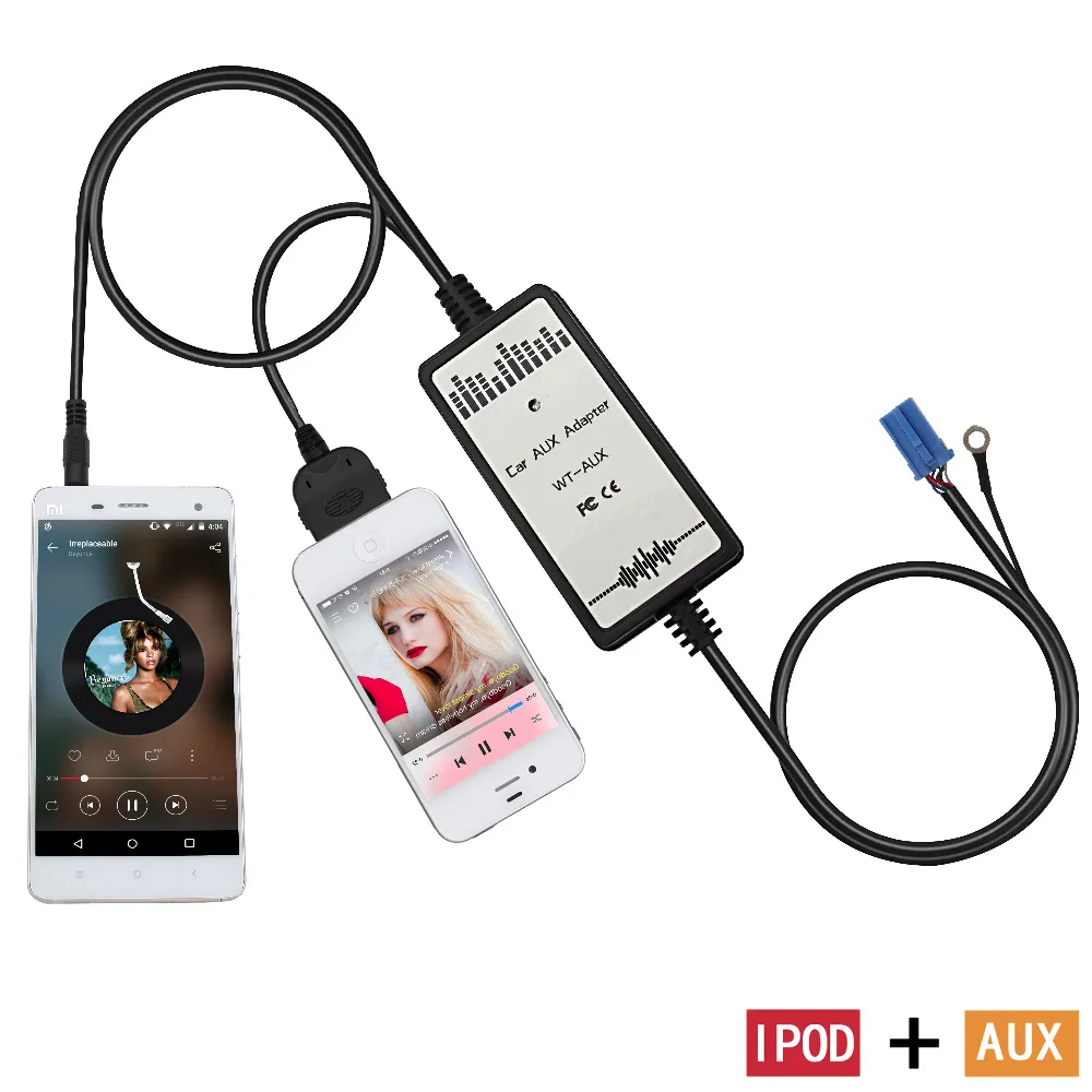 Moonet Car MP3 AUX Adapter 3.5mm AUX-IN iPod input CD Changer for Volkswagen Skoda Seat Golf Passat Spuerb Octavia QX011