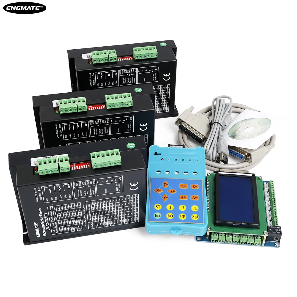 5 ось Стандартный ЧПУ Комплект & EMA2 080D72 Драйвер для DIY
