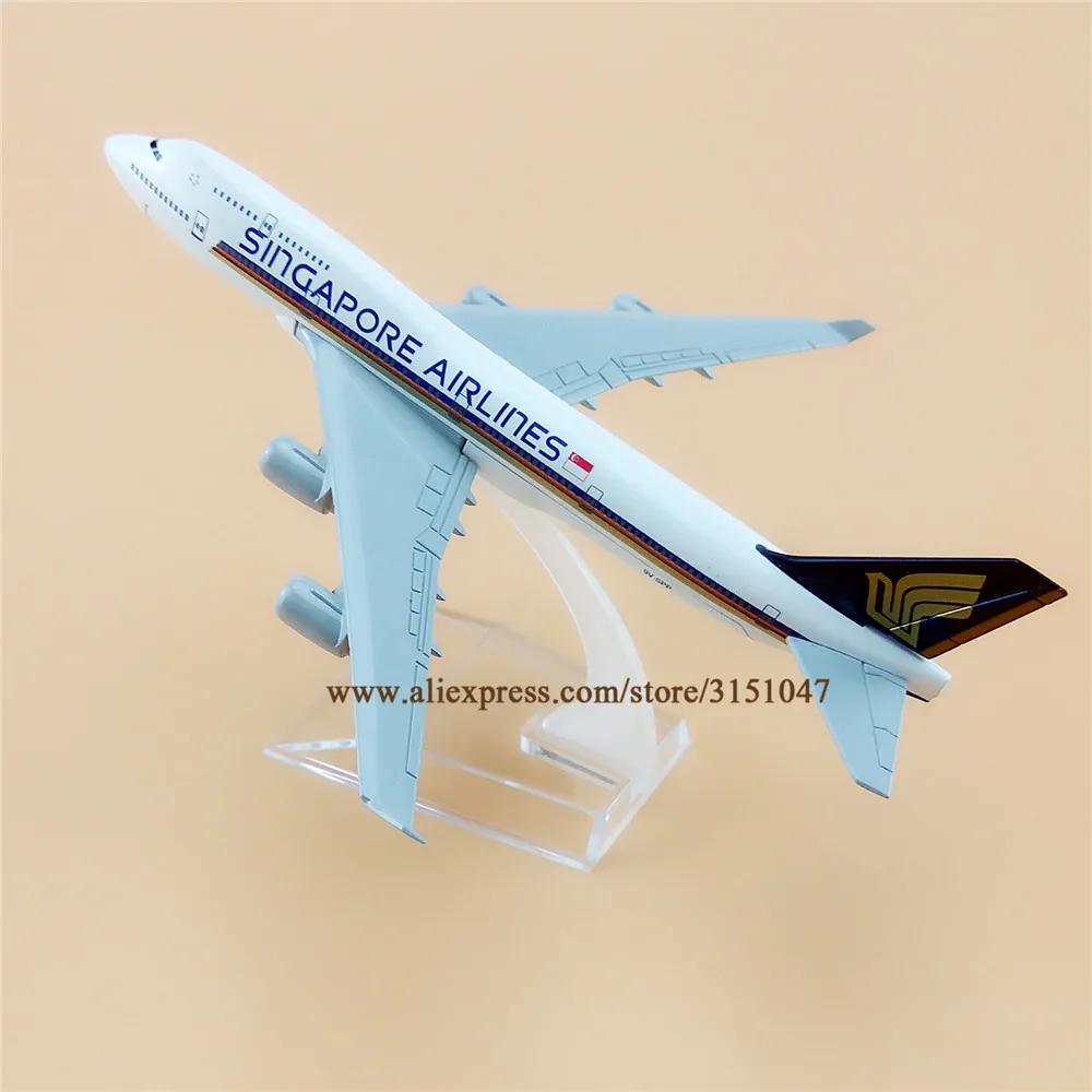 Air Singapore Airlines Boeing 747 B47 400 Airways модель самолета из сплава металла литья под давлением