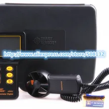 Смарт-Сенсор AR826+ анемометр Поток воздуха Измеритель влажности измеритель скорости ветра Тестер 0,3~ 45 м/с