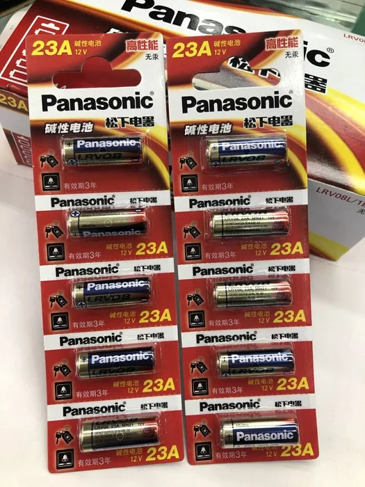 10 шт./лот Panasonic 23A 23A 12 В Ультра щелочные батареи/сигнализации батареи A23