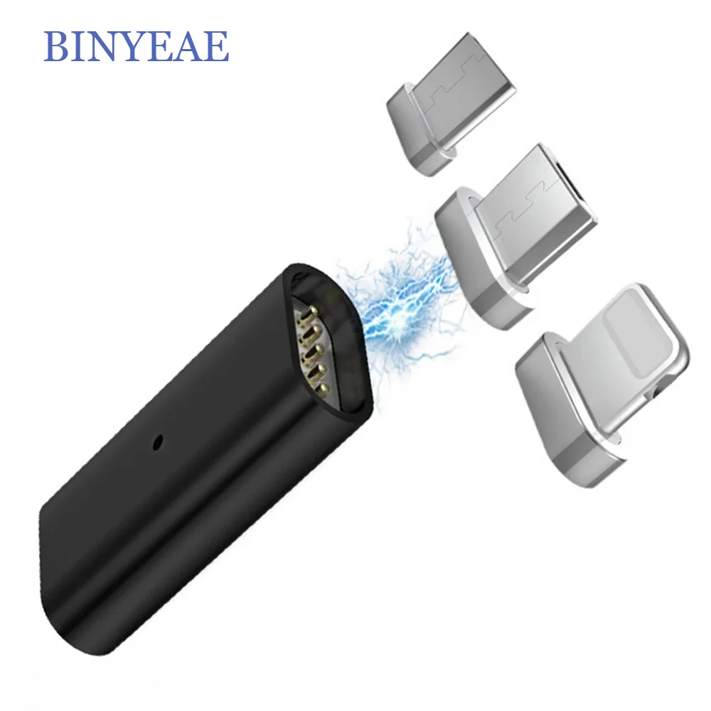 

For Lighting to 3.5mm Magnetic USB Micro Female to Type C Micro Male Connector Converter USB-C Android Magnet Phone Adapter