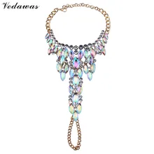 Vedawas 2016 New Fashion Jewelry Hot Sexy Charm Summer Multicolor Rhinestone Beads Boho Anklets Bracelets Women 1 Piece XG2538