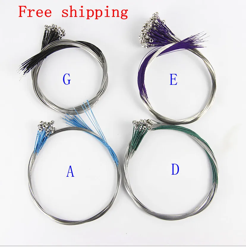 10 sets Brand new 3/4 4/4 violin size nickel\german silver strings ball