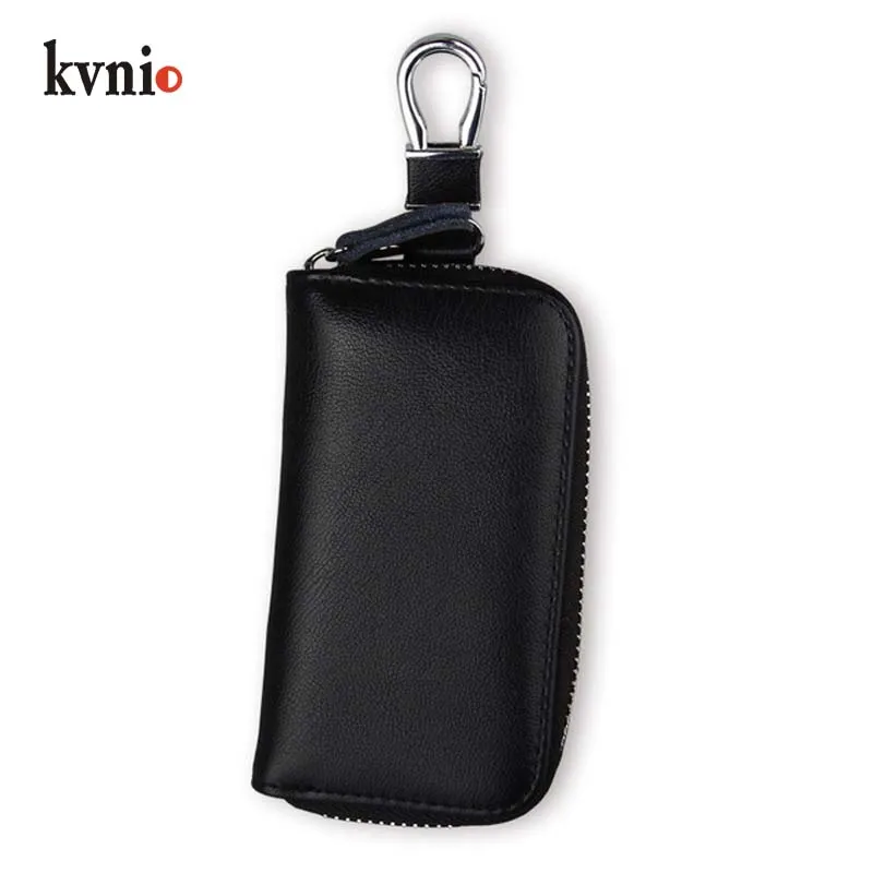 

KVNIO key holder pocket wallet fashion vintage 2 card case 6 key organizer keychain for men and women key case porta llaves new