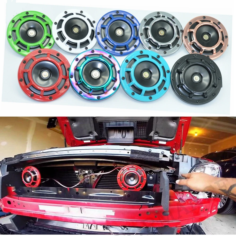 1Pair 2pcs 12v 115DB Hella Super Loud Compact Electric Blast Tone Air