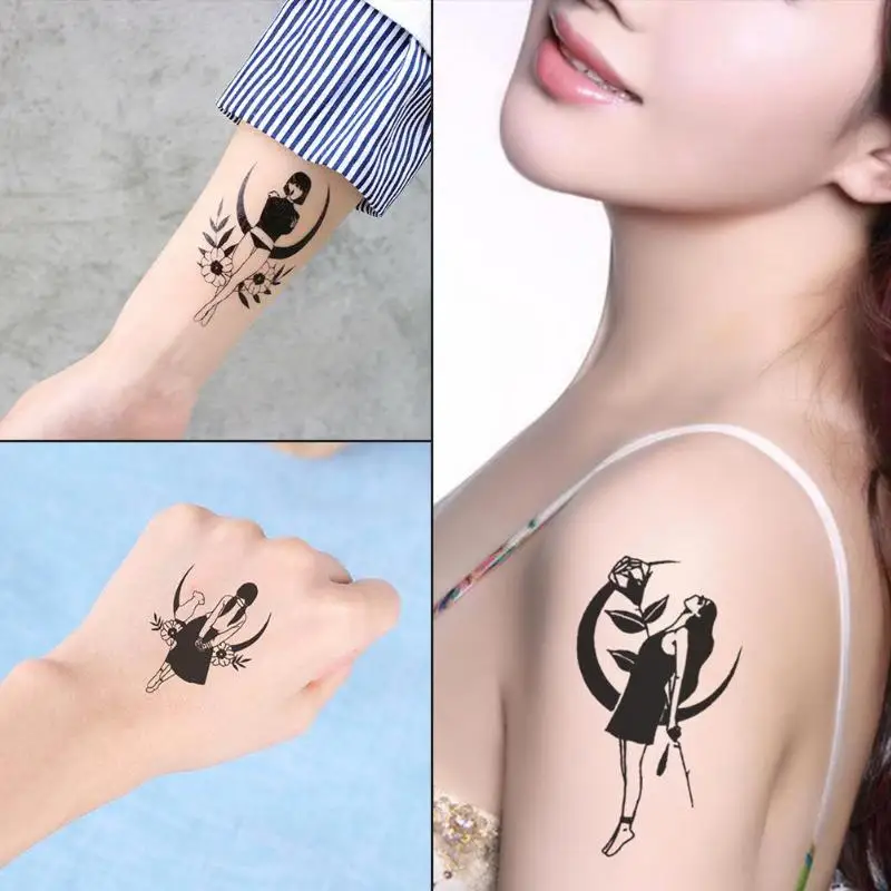 

1pc Waterproof Tattoo Stickers Figure Disposable Water Transfer Waterproof Temporary Tattoo Stickers Decal Arm Leg Beauty Decals