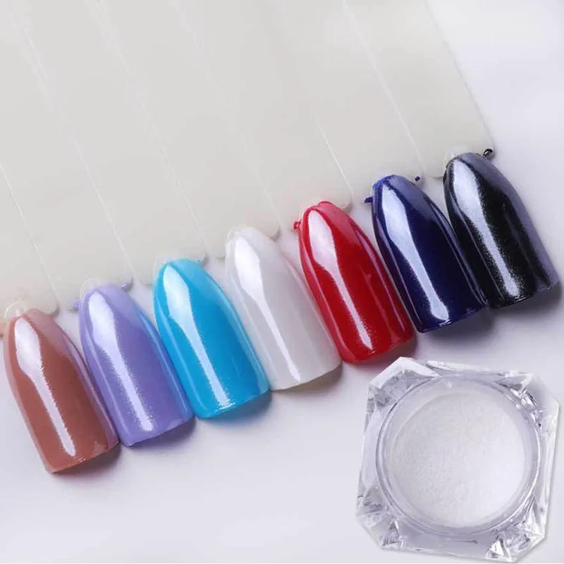 

1g/box Shining Shell Glimmer Powder Shimmer Mermaid Pearl Nail Glitter Pigment Dust Manicure Nail Decoration