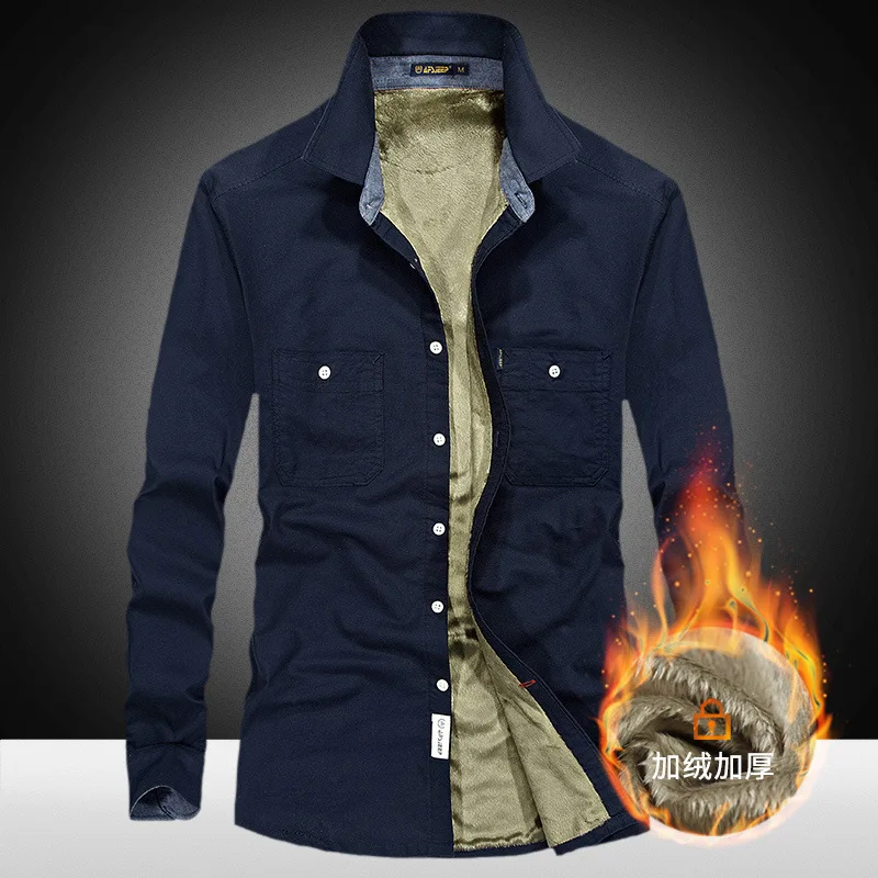 2018 Fashion Men's Slim Shirts Autumn And Winter Thickening Warm Plaid 18 Colors Male Social Shirt Clothing Size L-4xl Qc013