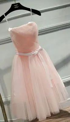 Реальный образец, Саудовская Аравия, модное сексуальное короткое вечернее платье, розовые, фиолетовые, цвета шампанского, серые платья для выпускного вечера, вечернее платье es - Цвет: light pink