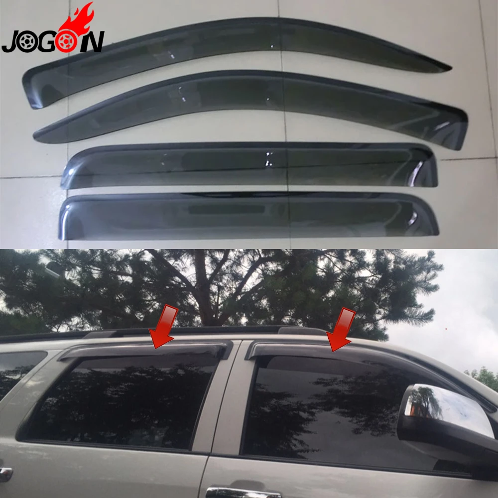 For Toyota Tundra 2014 2015 2016 2017 Window Sun Rain Visors Vent Shade