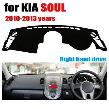 

RKAC Car dashboard cover mat for KIA SOUL 2010-2013 years Right hand drive dashmat pad dash covers auto dashboard accessories