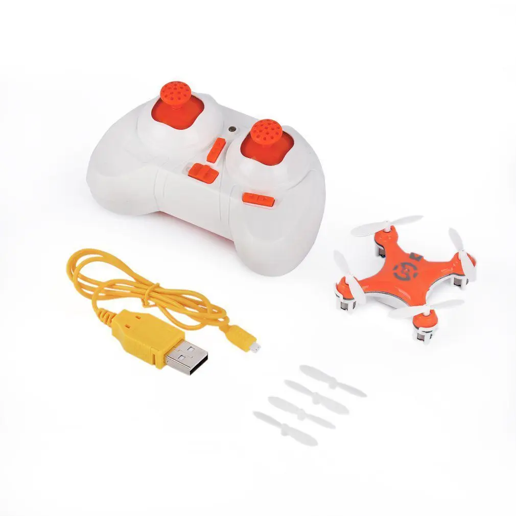 Радиоуправляемые вертолеты Радиоуправляемый самолетик Безголовый режим Дрон Квадрокоптер мини для Cheerson CX-10 2,4G 4CH 6 Axis дистанционное управление игрушки - Цвет: Orange