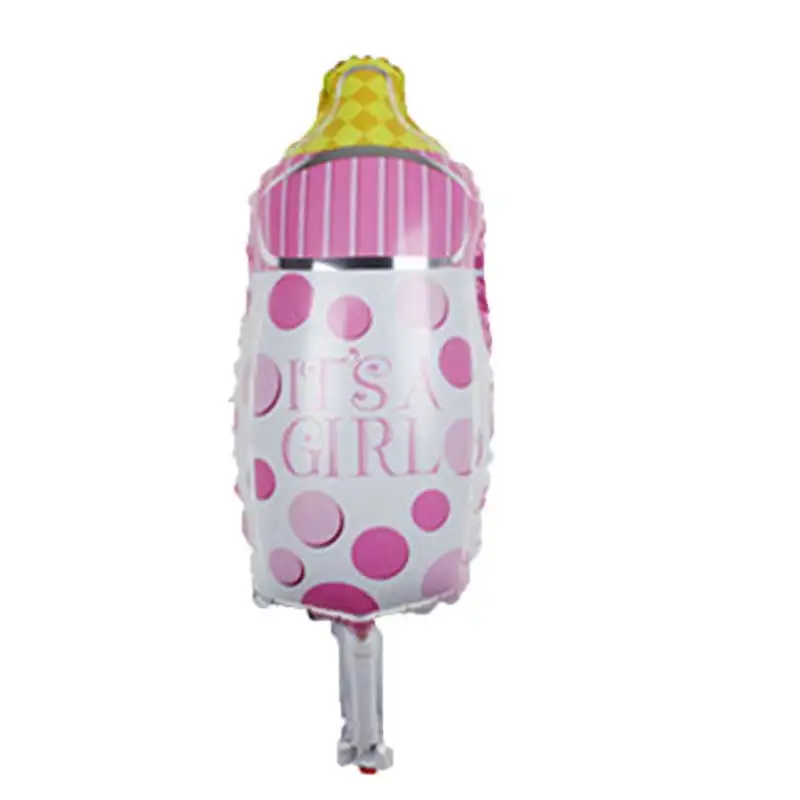 50 шт., мини-бутылочки для кормления мальчиков и девочек, воздушные шары из фольги, подарки для детей, Детский душ, украшения для дня рождения