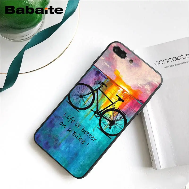 Babaite велосипед велоспорт арт чехол для телефона для iphone 11 Pro 11Pro Max 6S 6plus 7 7plus 8 8Plus X Xs MAX 5 5S XR