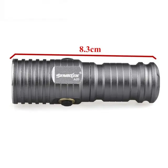 SKYWOLFEYE Rechargeable Flashlight CREE XML T6 LED CR123A 500LM Mini Torch Lamp with 3 Mode Focusing for  Camp / Hike / Outdoor