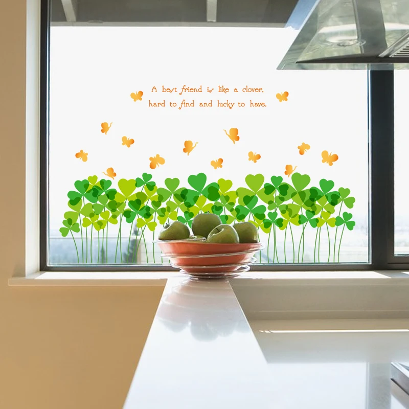 

SK7080B Green Wall Sticker Mural Diy Window Poster Removable Plane Wallpaper For Living Room Home Decals Rushed